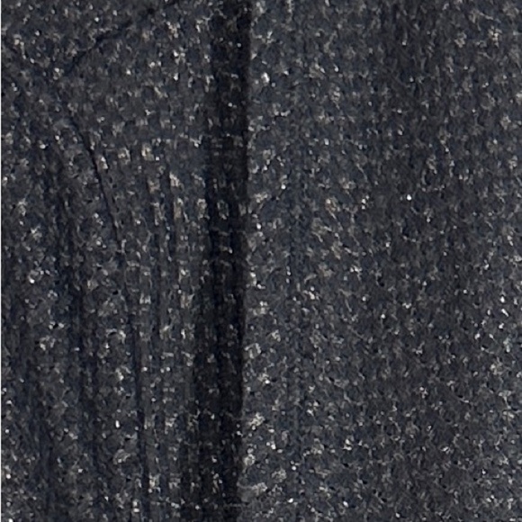 Juicy Couture size XL open front waterfall cardigan, gray/metallic, stretch - Picture 2 of 11